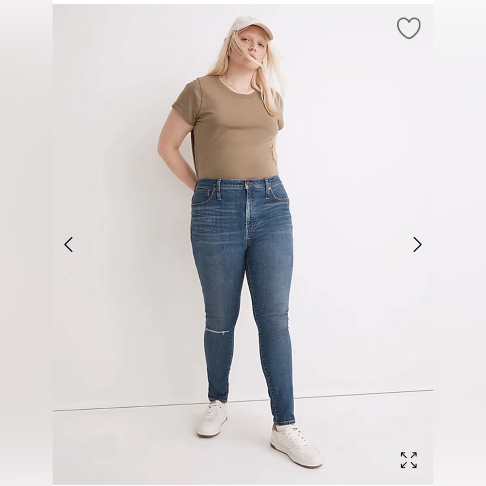 Madewell 10" High-Rise Skinny Jeans with Magic Pockets 29” waist Foregate Wash